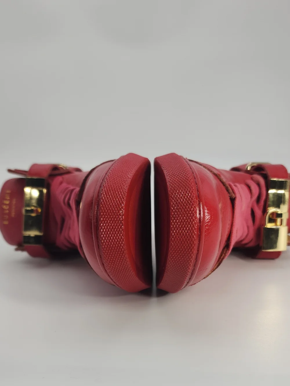 Red Authentic Buscemi Alta Sneakers Size 40